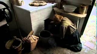 Extracting Lanolin from Sheeps Wool Edwardian Farm [upl. by Akeinahs]