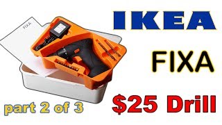 Ikea Fixa 72 V Drillscrewdriver Review part 2 of 3 [upl. by Salita]