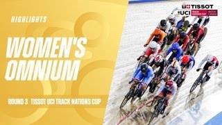 Womens Omnium Highlights  Milton Canada  2024 Tissot UCI Track Nations Cup [upl. by Edyak]