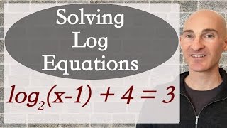 Logarithmic Equations  How to Solve [upl. by Fillender]