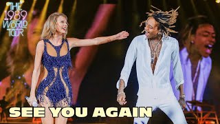 Taylor Swift amp Wiz Khalifa  See You Again Live on The 1989 World Tour [upl. by Shiri209]