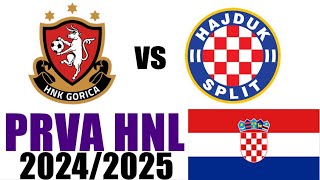 Hajduk Split vs HNK Gorica Naglasci amp Golovi  Prva HNL 202425 [upl. by Riti]