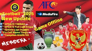 efootball™️ PES 2025 PPSSPP OFFLINE update Timnas 🇮🇩 fix Call Name Timnas Grafik HD full version [upl. by Hollingsworth778]