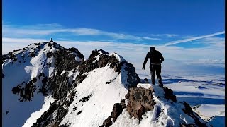 Aragats Mount North Peak  Winter Ascent  Արագած Арагац [upl. by Christensen]