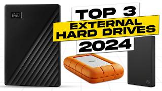 Top 3 BEST External Hard Drive 2024 [upl. by Lindsy]