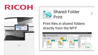 How to configure  Ricoh shared folder print  Ricoh SOP [upl. by Rapp]