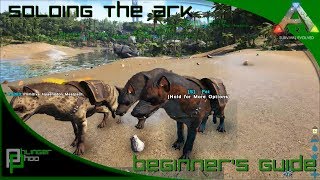 Soloing the Ark S4E12 Taming Pen for Hyaenodons Hyaenodon Pack [upl. by Agueda]