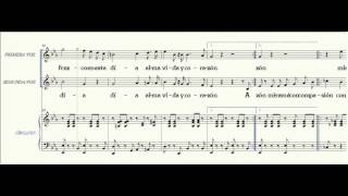 BENDITA SEA TU PUREZA video con partitura [upl. by Luebke]