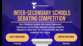 InterSecondary Schools Debating Competition Dominica [upl. by Dnomde326]