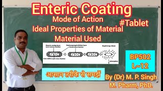 Enteric Coating  Mode of Action  Ideal Properties  Industrial Pharmacy  BP502  L 12 [upl. by Laersi866]