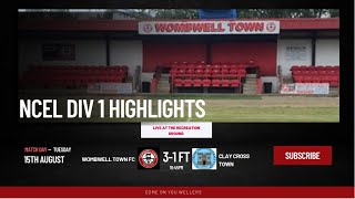 Wombwell Town Vs Clay Cross Town match highlights 150823 [upl. by Mcquoid]