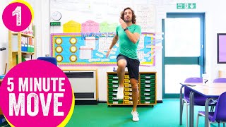 5 Minute Move  Kids Workout 1  The Body Coach TV [upl. by Kalle]