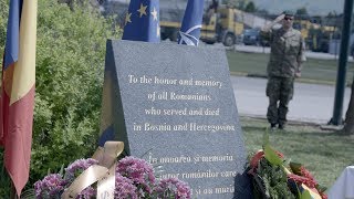 Romanian Remembrance Day in Camp Butmir [upl. by Yahsat]