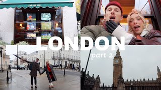 Travel Vlog London during the Holidays Our Favorite Restaurant Shop with us  Haul [upl. by Wivinia72]