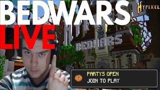 Hypixel bedwars live Playing with Viewers Party [upl. by Gal922]