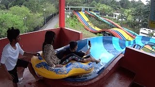 Crazy Water Slide at Melaka Wonderland [upl. by Reld485]