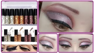 soft mauve glitter eye makeup tutorialsoft pink eyeshadowparty makeup [upl. by Rizzi]