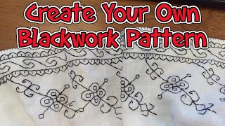 How to Create Your Own Historical Blackwork Embroidery Pattern [upl. by Furgeson]