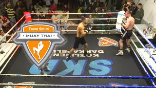 Askhan vs Oliver Proper at Team Smits boxing fighting fighter boxingevent [upl. by Terej]