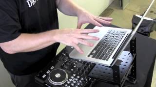 American Audio UNI LTS Laptop Stand Review By John Young of the Disc Jockey News [upl. by Nanerb197]