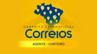 Gabarito Extraoficial Correios – Agente  Carteiro [upl. by Anirroc]