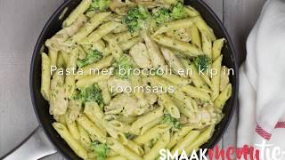 Pasta met broccoli en kip in roomsaus [upl. by Roper]