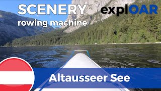 indoor rowing scenery Altausseersee  Lake Altaussee  Austria [upl. by Cestar]