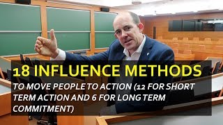 18 Influence Methods to Move People to Action [upl. by Denzil]