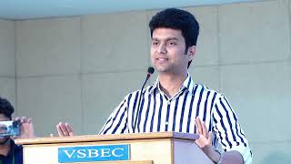 Freshers Induction Program Day 3  27092024  Thiru Erode Mahesh  VSB Engineering College [upl. by Samtsirhc]