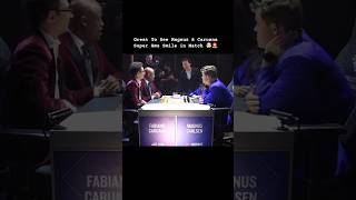 Great To See Magnus amp Caruana Super Gms Smile in Match 🤯🚨 trending chess shorts magnuscarlsen [upl. by Nyra906]