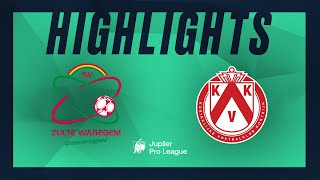 SV Zulte Waregem  KV Kortrijk moments forts [upl. by Rengia]