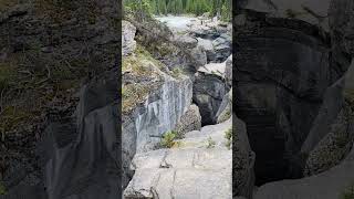 Mistaya Canyon Alberta Canada canadianrockies nature waterfall canyon [upl. by Ollayos]