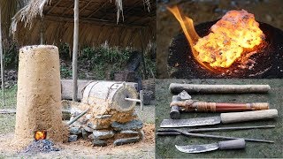 Full video Iron upgrading forging hammer daggers spearheads and tools necessary for survival [upl. by Eenahpets]