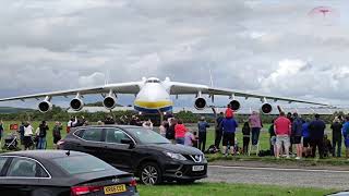 Antonov 225 at Prestwick Airport  Aug 2020 [upl. by Aynosal]