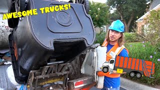 The Truck Song for Kids  Trucks for Kids  Handyman Hal Explores Garbage Trucks [upl. by Niwled]