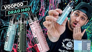 Voopoo Drag H40  Compact Sleek and Pocket Friendly Design UrduHindi Weedocity Review [upl. by Queston346]