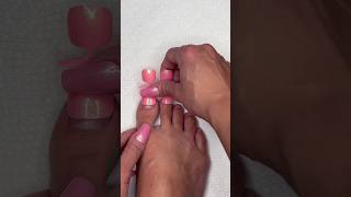 Sparkly Piggy Pink Toenails 💖 [upl. by Terti]