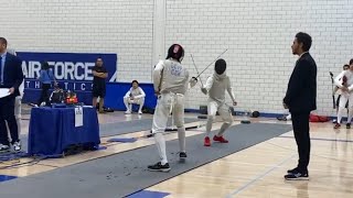 Pool 1  US Air Force Academy  Div II Mens Foil [upl. by Dnalwor]