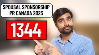 1344  Form Overview and Updates as of 2023  Spousal Sponsorship  PR Canada [upl. by Enelra37]