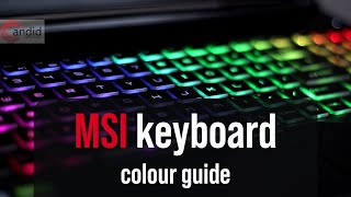 How to change MSI laptops keyboard colour  CandidTechnology [upl. by Arezzini]