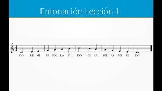 Escala musical Aprende a cantar las notas musicales Lección 1 [upl. by Iral]