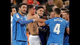 ¡BRUTAL Tangana al final del Valencia  Getafe Copa del Rey [upl. by Sixla]