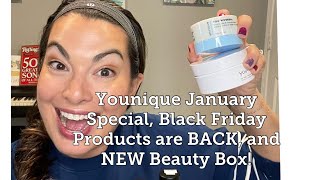 Younique January Special Black Friday Products are BACK and NEW Beauty Box [upl. by Malilliw]