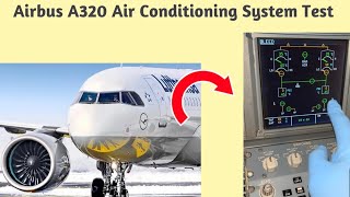 This is how we do the Airbus A320 Air Conditioning System Test via MCDU [upl. by Teleya]