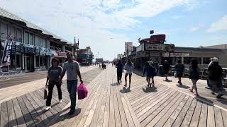 Wildwood NJ 2024 Boardwalk and Moreys Piers Walking Tour from North Wildwood [upl. by Kisor160]