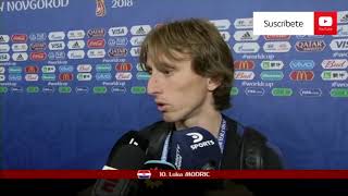 Luka Modric habló sobre Messi luego de la goleada a Argentina [upl. by Inaflahk]