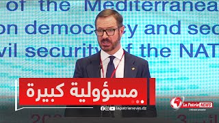 نائب رئيس لجنة الامن في المجموعة البرلمانية للحلف الاطلسي الجزائروالناتو تجمعهما مسؤولية [upl. by Jazmin]