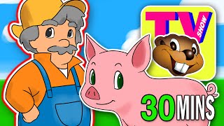 BBTV S1 E5 quotOld MacDonald Had a Farmquot  Busy Beavers TV Show  Nursery Rhyme Kids Learning Video [upl. by Xam531]