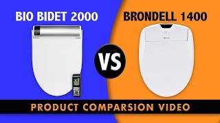 Bio Bidet BB 2000 Bliss vs Brondell Swash 1400 Bidet Comparison  bidetsPLUScom [upl. by Esac]