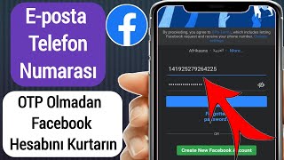 Yeni Eposta ve Telefon Numarası Olmadan Facebook Hesabı Nasıl Kurtarılır 2022de [upl. by Lough]